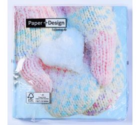 600321 servítky pastellic mitten 33 × 33 cm