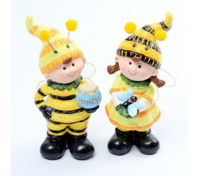 Deti včielky polyresin mix 7,7x7,6x15cm