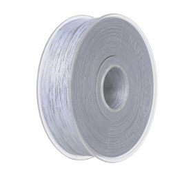 Stuha 2,5cmx25m biela/strieborná 3911 01