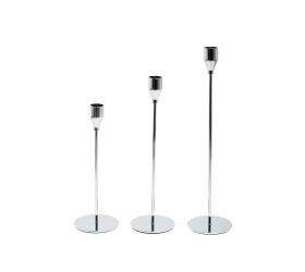 Svietnik kov  strieborná s/3 2.5*8h 22,27,32