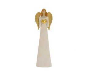 Anjel so srdcom zla/krém poly 8*5,2*26cm