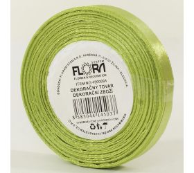 Saten stuha 10mm/15m zelená bl. farba 109