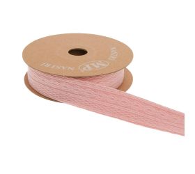 Stuha pleten. ružová 2,5cm/6m 4702 03