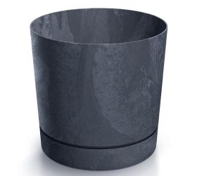 Dpop240e kvetináč tubo p beton antracit 23,9xv23,1cm 8l