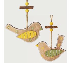 Scvtáčik drevo záves žltá.zelená 11x0,7x17,5 super cena