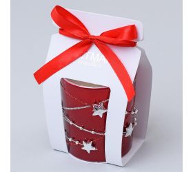 Girlanda voň.v skle červená