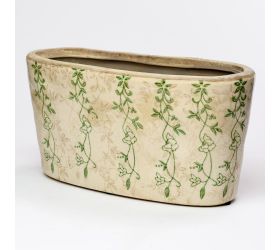 Obal hrantík keramika vzor zelený 25x12x12,5cm super cena