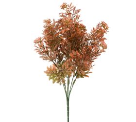 Zeleň drob.guličky zeleno-oranžová metal 38cm