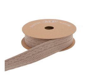 Stuha pleten. sivá 2,5cm/6m 4702 52