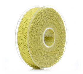 Stuha čipka  25mmx8m limetka
