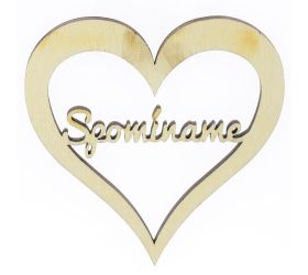 Výrez-spomíname v srdci 10x9cm s/4