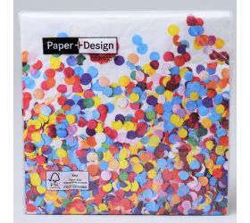 200459 servítky confetti 33x33cm