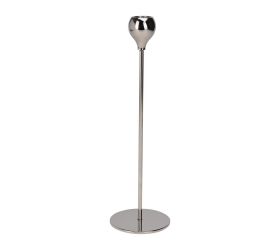 Svietnik na kónic svieč 30cm striebr.//a98810540