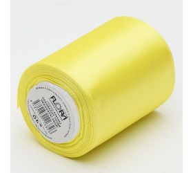 Satén stuha 76mm/10m žltá farba 082