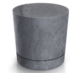 Dpop130e kvetináč tubo p beton marengo 12,8xv12,8cm 1,2l