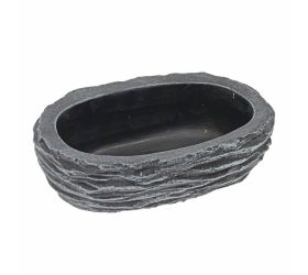 Obal ovál cement sivý 20cm