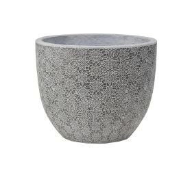 J120 kvetináč + miska jasmin antik biela 30x24,5cm m