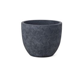 J130 kvetináč + miska mai  tm.šedá 30x24,5cm m