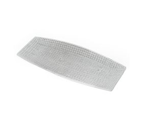 Tácka keramika 33x18x3cm strieborná