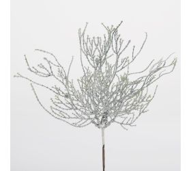 Zápich korál zel/biely 26cm
