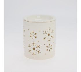 Aromalampa biela vz. vločka porcel 10,5*10,5*13cm