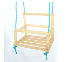 Hojdačka detská drevo natur/ks/ks