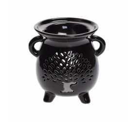 Aromalampa strom porcelán 8x9,5cm čierna