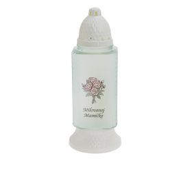 La364 kah.sklo milovanej mamičke kytica 110gr 27cm