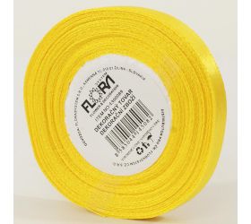 Saten stuha 10mm/15m žltá farba 132