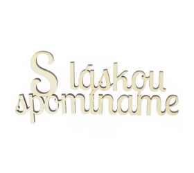 Výrez-s láskou spomíname 15x7cm s/4