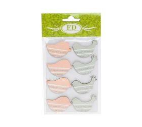 Vtáčik drevo na štipci s/8 19x10x0,3cm