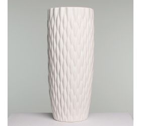 Váza biela porc. 10*10*24.5cm
