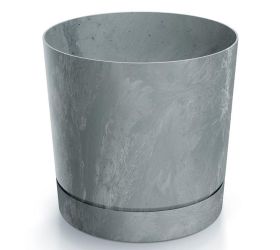 Dpop200e kvetináč tubo p beton šedý 19,9xv19,6cm 4,6l