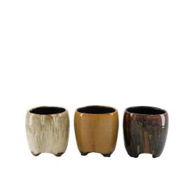 Obal keramic nožičky 12x12x13cm ass3 // 110725