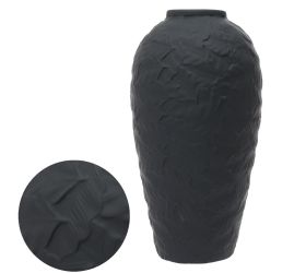 Váza keramika 17x17x33cm čierna