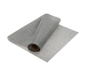 Organza bavlna blysk metal čbiela/strieborná 36cmx5y