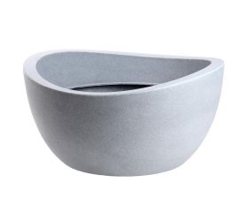59567 kvetináč globe bowl stony grey 252/40