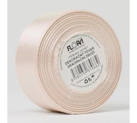 Stuha saten slonovina 25mm*15m 172