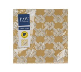 Sdld001000 servítky 33x33 cm/20ks/3vrst /obojstr hearts pretzels