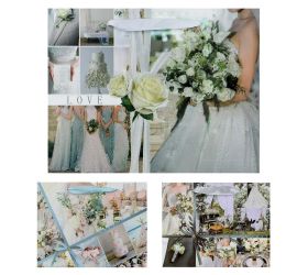 Darčeková taška s 23x18x10cm svadba gliter