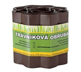 Trávniková obruba hnedá 15cm x 9m