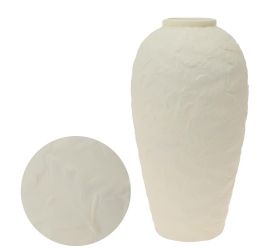 Váza keramika 17x17x33cm krém
