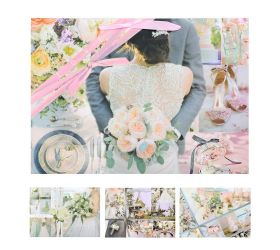 Darčeková taška l 44x31x12cm svadba gliter