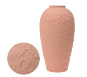 Dóza s poklopom keramika 17x17x33cm ružová
