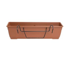 Hrantík birka s držiakom terakota 60x17xv16cm 10l