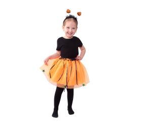 Detský kostým halloween tutu sukne s čelenkou
