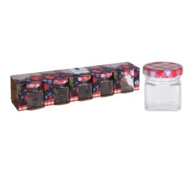 Fľaša sklo 5ks/50ml /v5cm