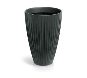 Tlro40h obal latia round high čierny granit 40xv58cm