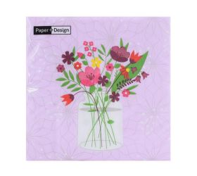 201797 servítky charming vase 33x33cm