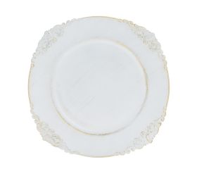 Tanier biely hranatý plast 33cm